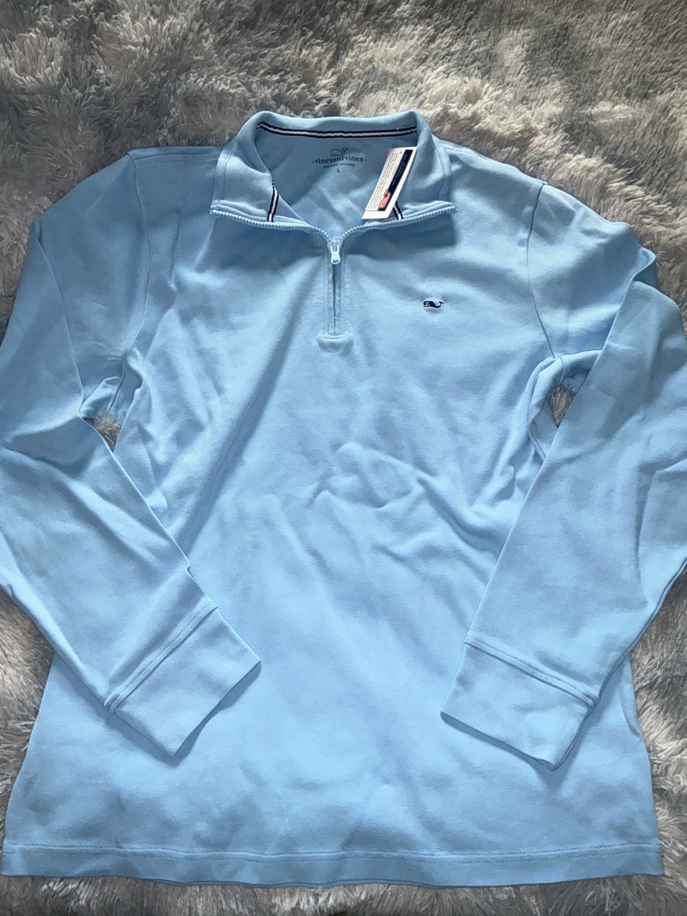 Vineyard Vines Baby Blue Half-Zip Pullover